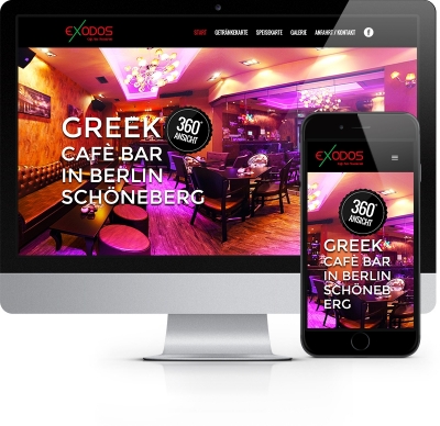 Webdesign Referenz - Exodos Café Bar