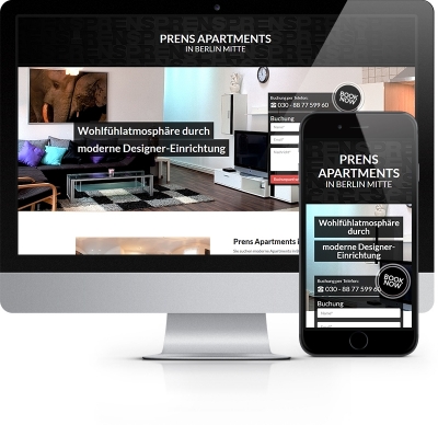 Webdesign Referenz - Prens Apartments