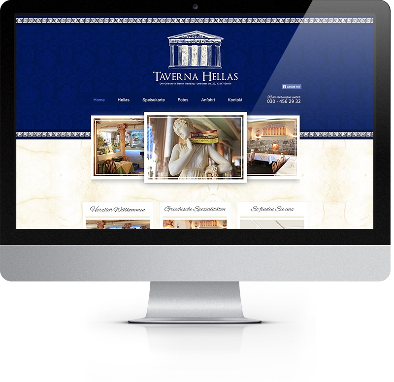 Webdesign Referenz Taverna Hellas